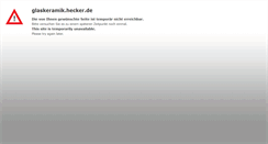 Desktop Screenshot of glaskeramik.hecker.de